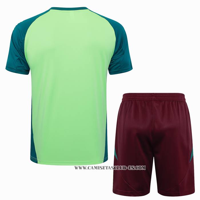 Chandal del Mexico 24-25 Manga Corta Verde - Pantalon Corto
